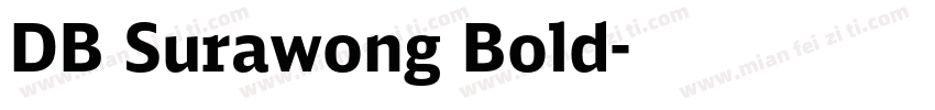 DB Surawong Bold字体转换
